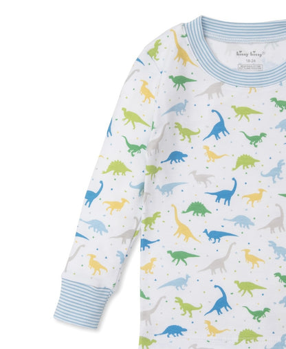Kissy Kissy Boys Snug Fit Pajamas - Blue Dinosaurs Galore
