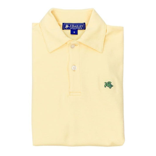 Bailey Boys J. Bailey Short Sleeved Henry Polo Shirt - Yellow by Bailey Boys