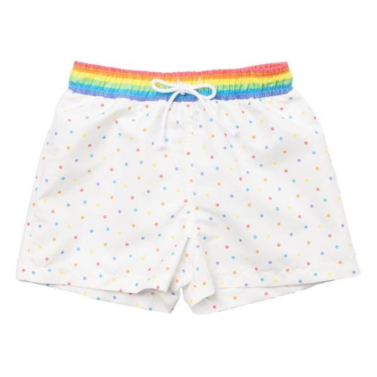 Sal & Pimenta Boys Swim Trunks - Life on a Rainbow
