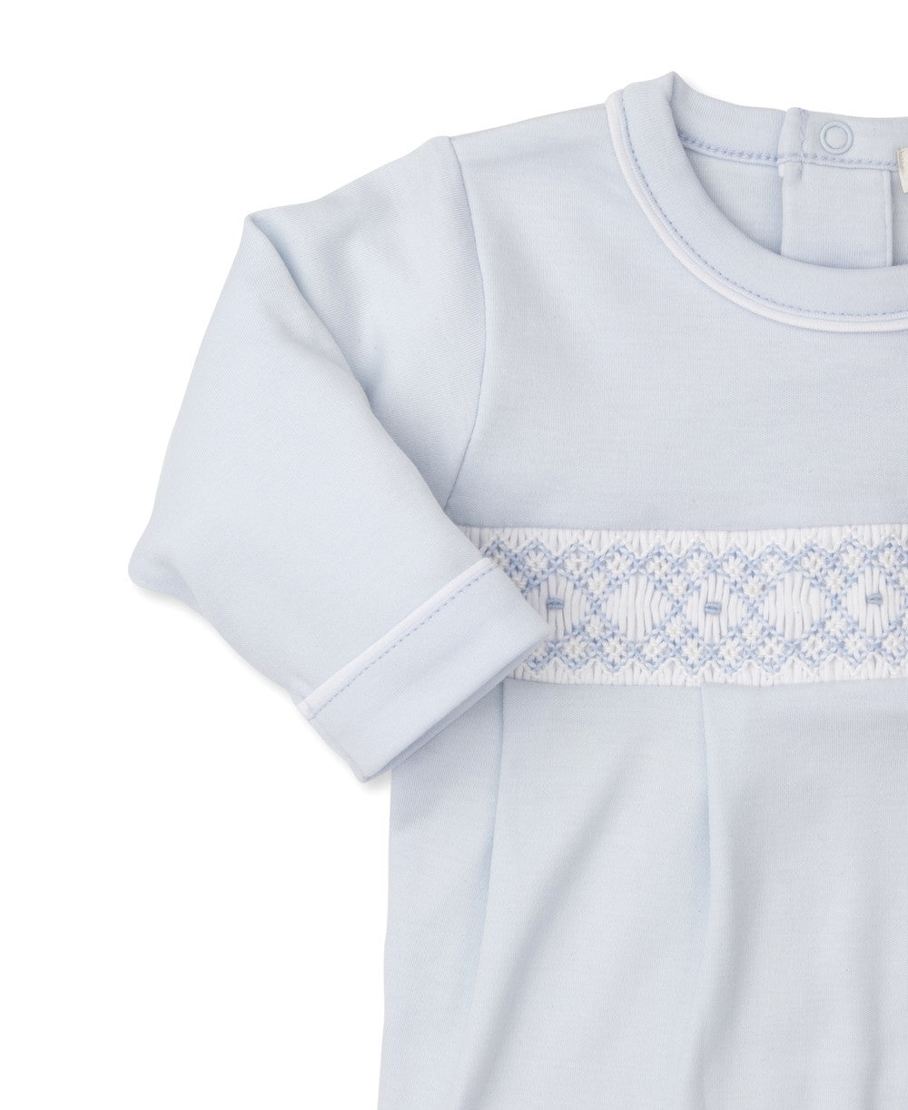 Kissy Kissy Baby Boys Light Blue Smocked Footie