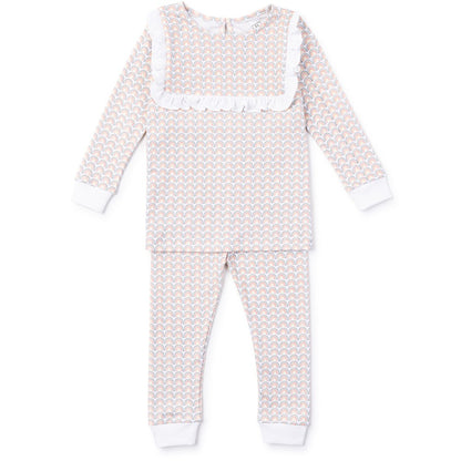 Lila & Hayes Girls Taylor Pajamas Set - Over the Rainbow