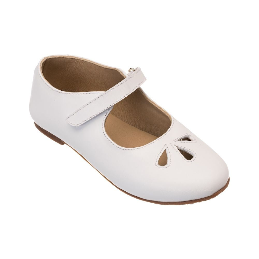 Elephantitio Girls Shoes - Rose Mary Janes - White