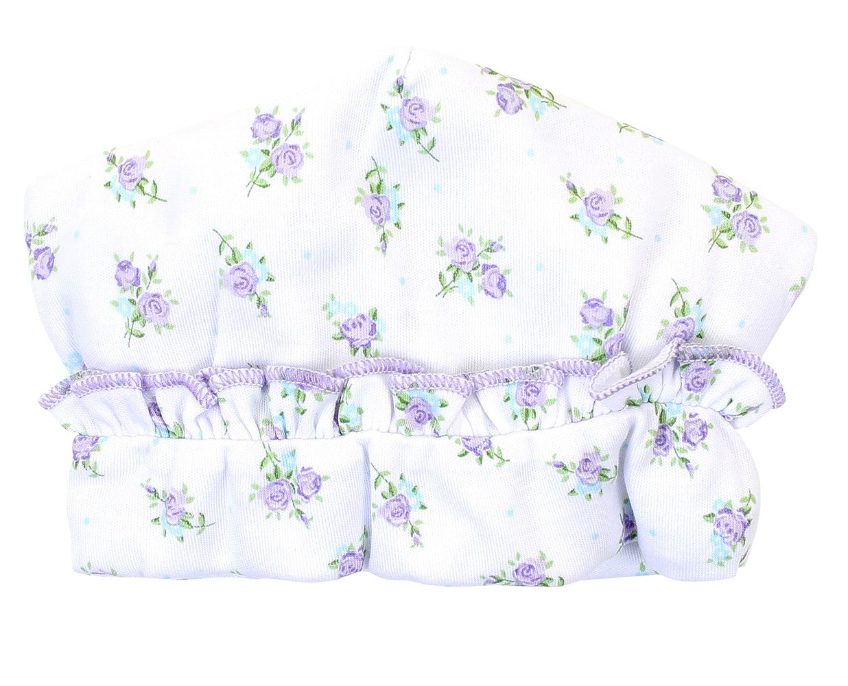 Magnolia Baby Girls Lavender Melanie's Garden Printed Ruffle Hat