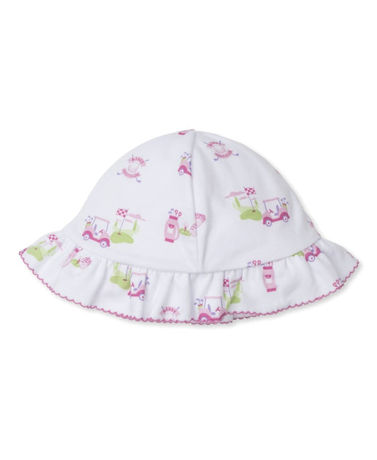 Kissy Kissy Baby Girls Pink Golf Club Print Floppy Sun Hat