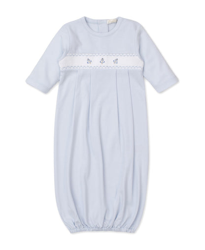Kissy Kissy Baby Boys Summer Medley Gown - Light Blue Smocked Anchors