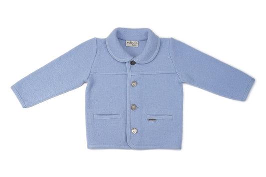 Marae Kids Boys Single Breasted Jacket Coat - Celeste Blue