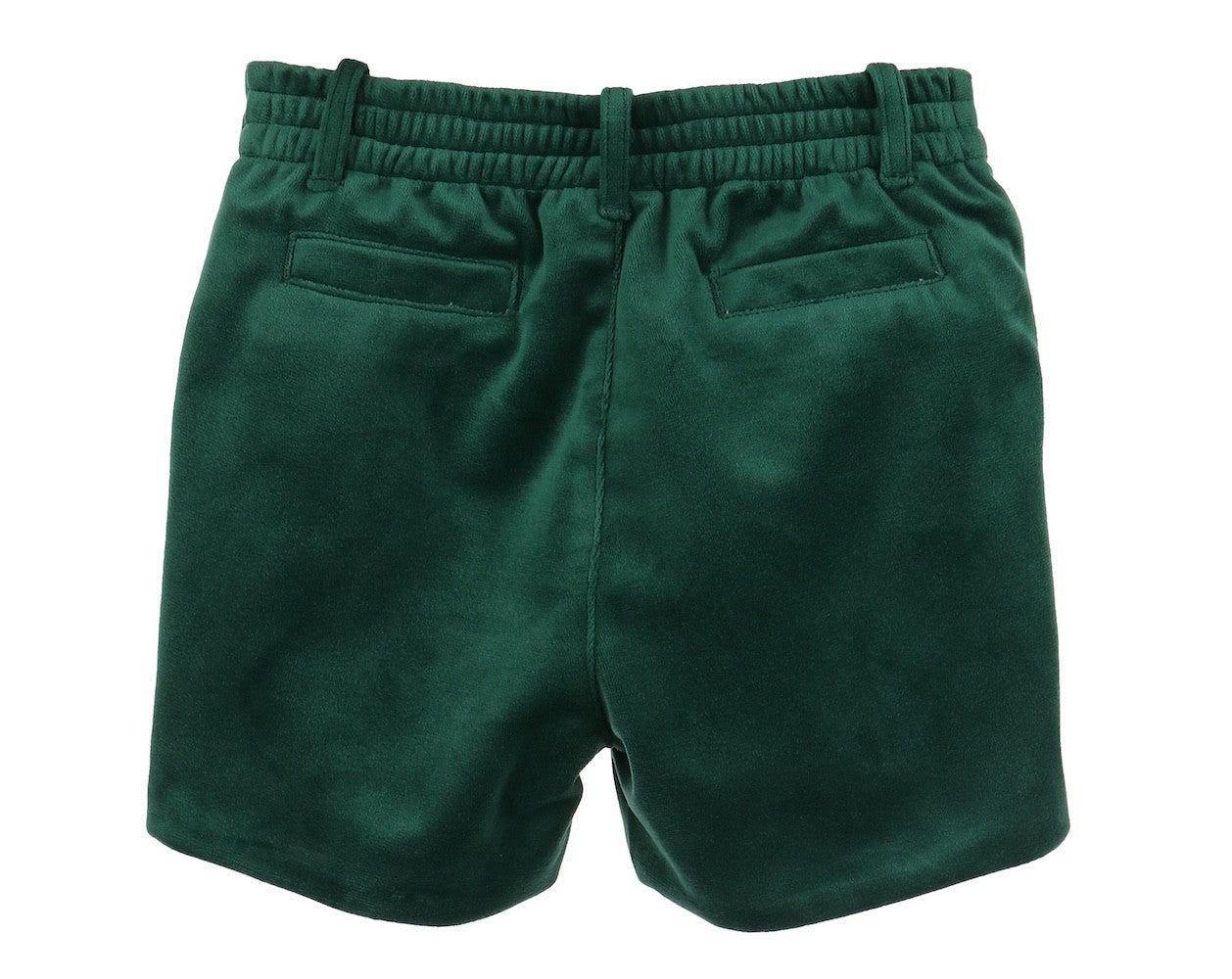 Luli & Me Boys Dressy Velvet Shorts - Green