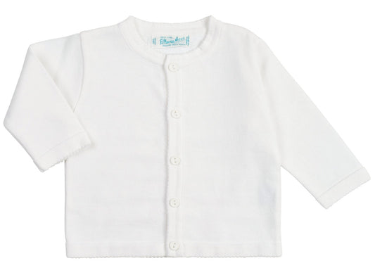 Feltman Brothers Baby / Toddler Unisex Classic Cardigan Sweater - White