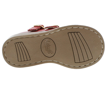 Footmates Girls Shoes - Danielle Double Strap - Apple Red