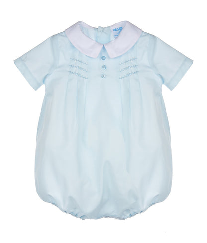 Luli & Me Baby Boys Light Blue Bubble - Hand Stitched Details