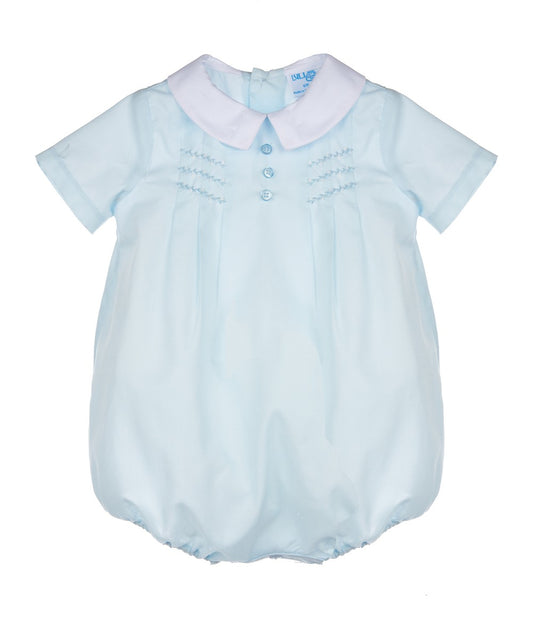 Luli & Me Baby Boys Light Blue Bubble - Hand Stitched Details by Luli & Me