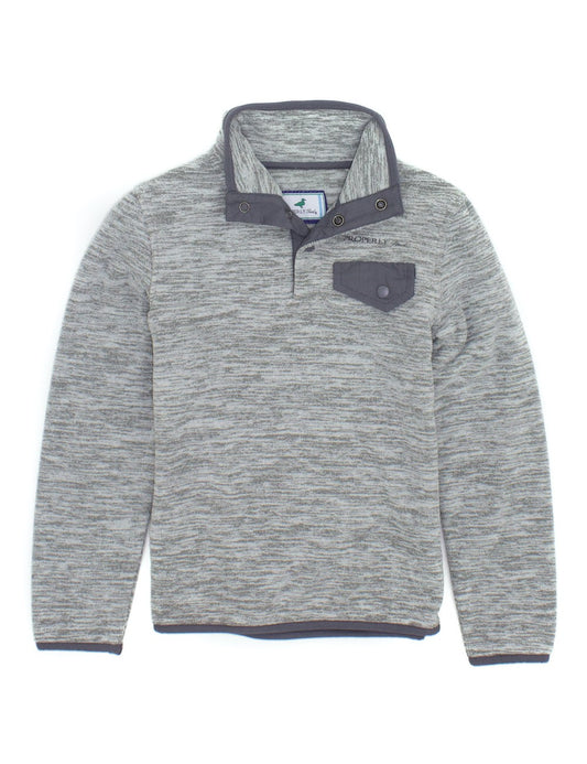 Properly Tied Boys Nova Pullover - Light Heather Grey by Properly Tied