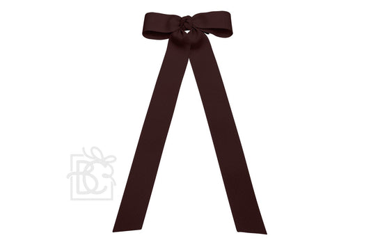 Beyond Creations Girls Grosgrain Bow with Streamer Tails - Burgundy by Beyond Creations