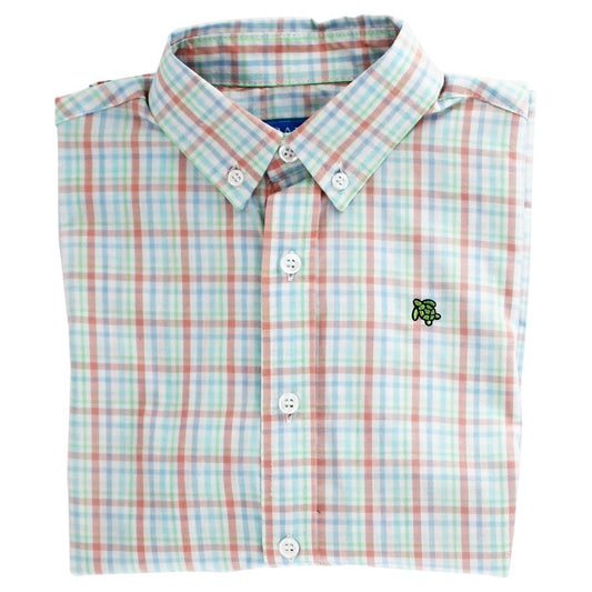 Bailey Boys J. Bailey Boys Button Down Shirt - Citrus Plaid