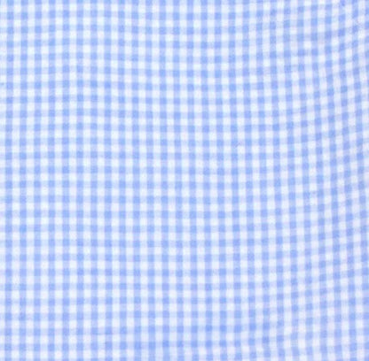 Funtasia Color Works Infant / Toddler Boys Gingham Seersucker Jon Jon - Light Blue