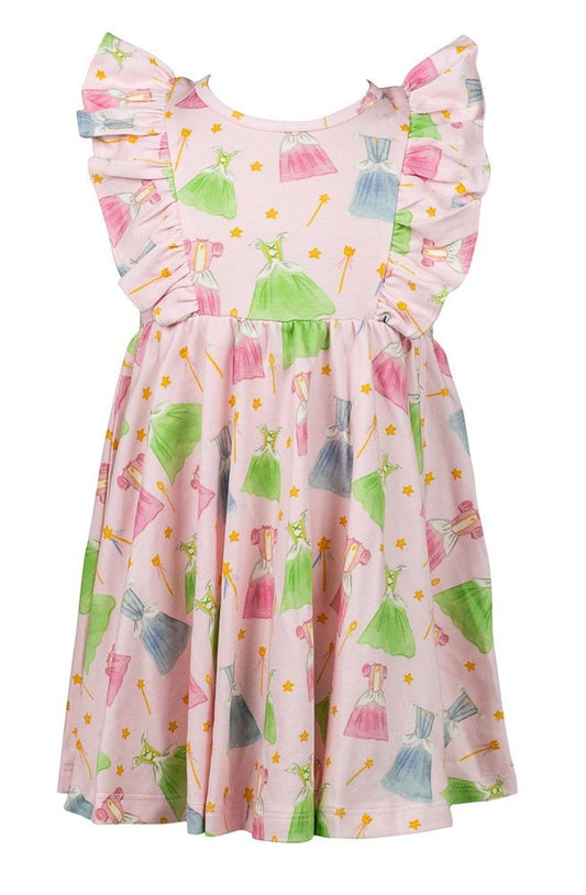 Proper Peony Pima Girls Pink Princess Coronation Twirl Dress by Proper Peony