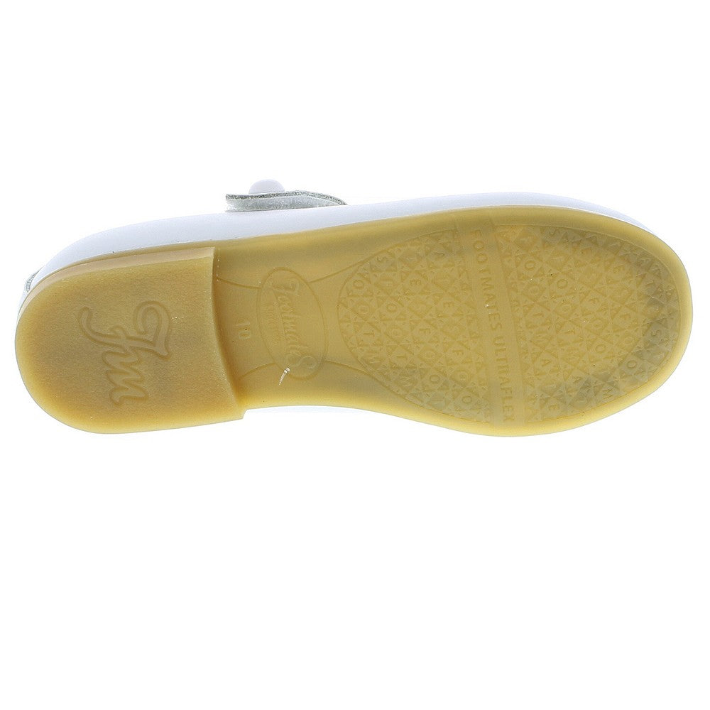 Footmates Girls Shoes - Emma Mary Janes - White