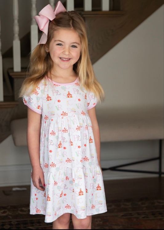 James & Lottie Girls Back to School Brynn Knit Dress