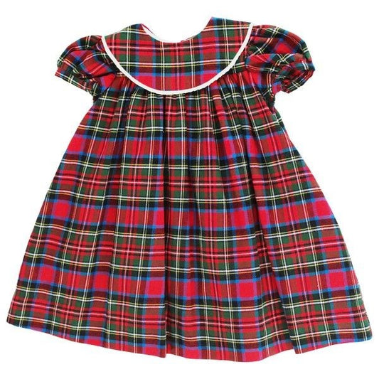 Bailey Boys Girls Float Dress - Red Wales Holiday Tartan Plaid