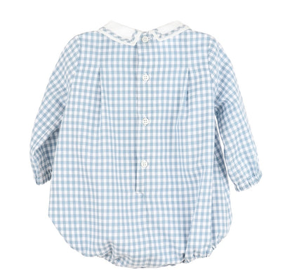 Sophie & Lucas Baby Boys Blue Check Covent Garden Bubble