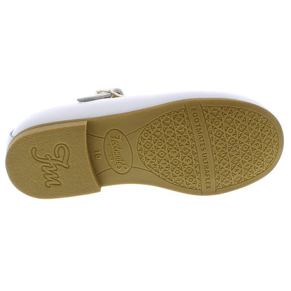 Footmates Girls Shoes - Laura Mary Janes - White