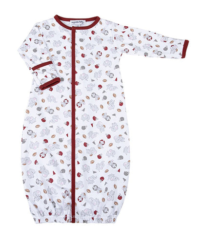 Magnolia Baby Alabama Elephant Football Crimson Tide Printed Converter Gown