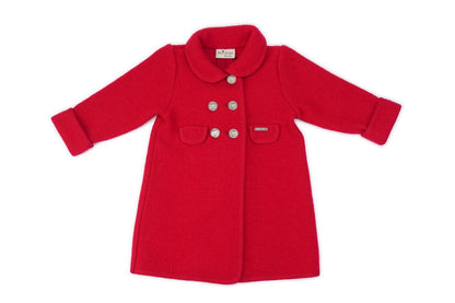 Marae Girls Dress Coat - Princess Charlotte - Red