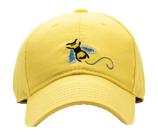 Harding Lane Kids Needlepoint Baseball Hat - Honey Bee on Yellow