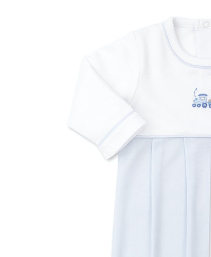 Kissy Kissy Baby Boys Sack Gown - Blue Premier Eastbound Train Embroidery