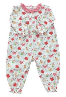James & Lottie Baby Girls Gingerbread Pima Knit Lila Romper