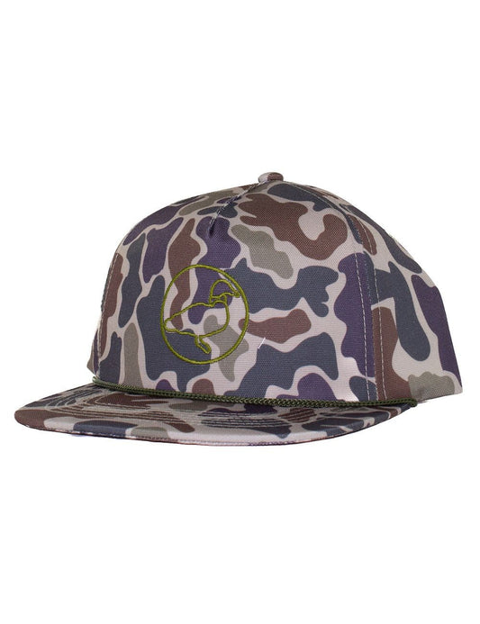 Properly Tied Youth Rope Hat - Tan Vintage Camo