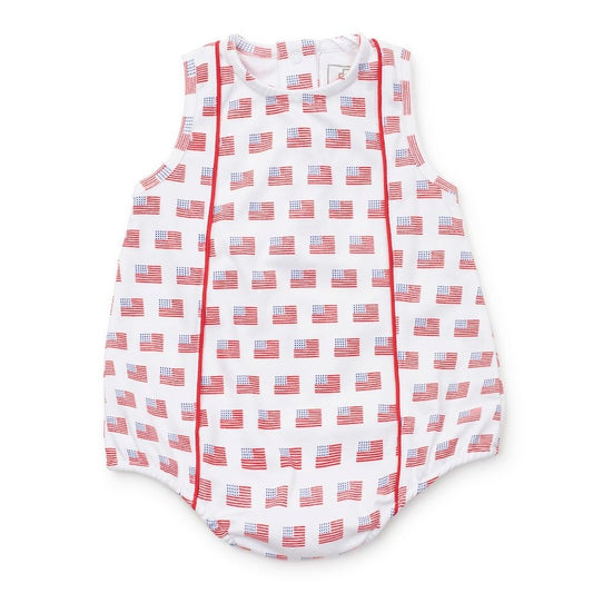 Lila & Hayes Baby Boys Reid Bubble - American Flag