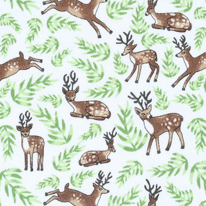 Magnolia Baby Boys Into the Woods Green Bucks Long Pajamas