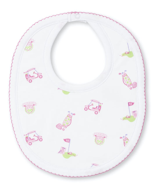 Kissy Kissy Baby Girls 18 Holes Golf Print Bib - Pink by Kissy Kissy