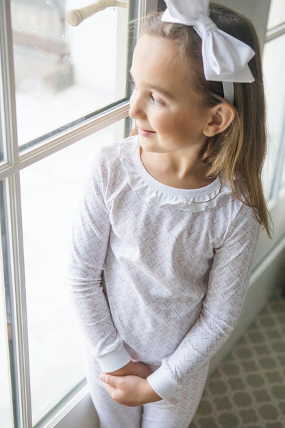 Lila & Hayes Girls Ava Pajamas - Pink Golf Tee Time