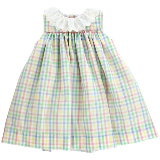 Bailey Boys Girls Sleeveless Float Dress - Pastel Carousel Plaid