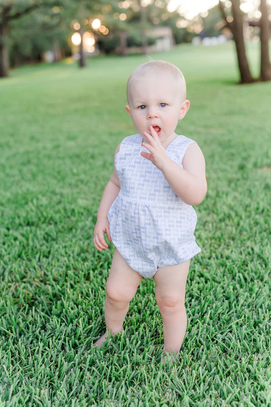 Lila & Hayes Baby Boys Benton Bubble - Florida Sand Crabs - Blue