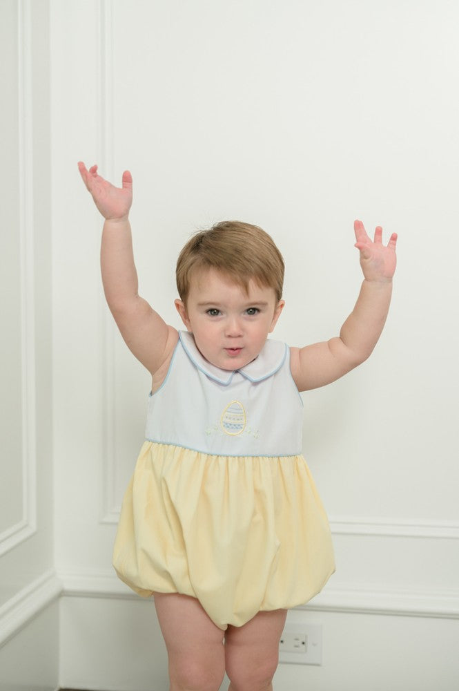 Proper Peony Baby Boys Edward Bubble - Yellow Easter Egg