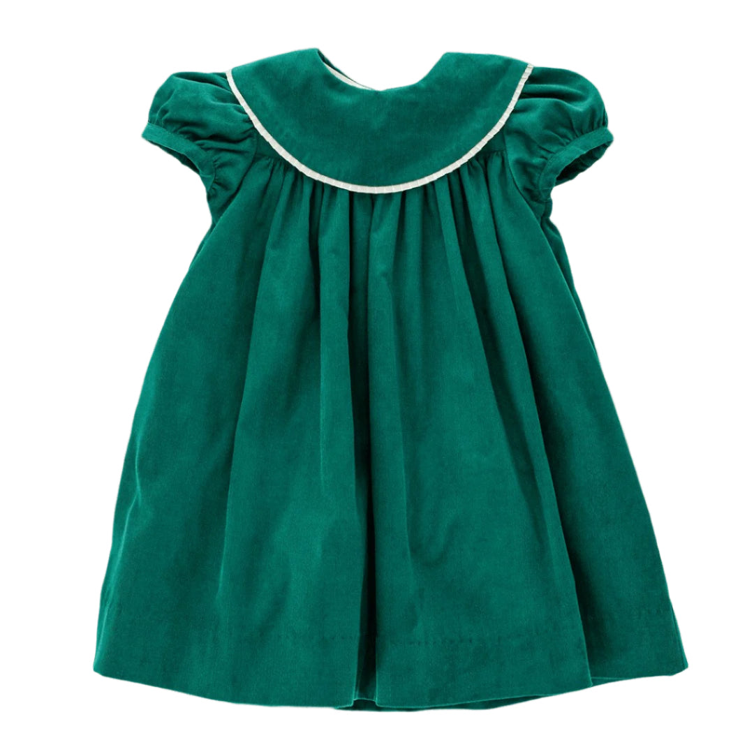 Bailey Boys Baby Girls Float Dress - Clover Green Corduroy