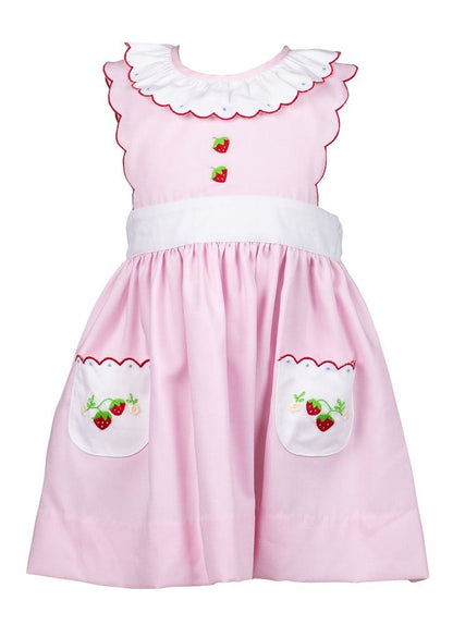 Proper Peony Girls Pink Savannah Strawberry Dress – Best Dressed Child