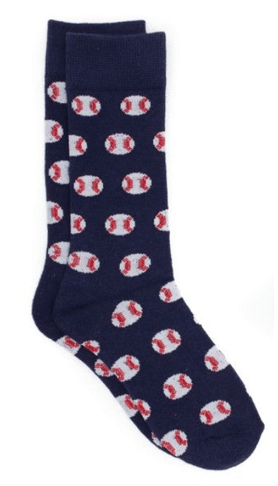 Properly Tied Boys Lucky Duck Socks - Navy Blue Baseball