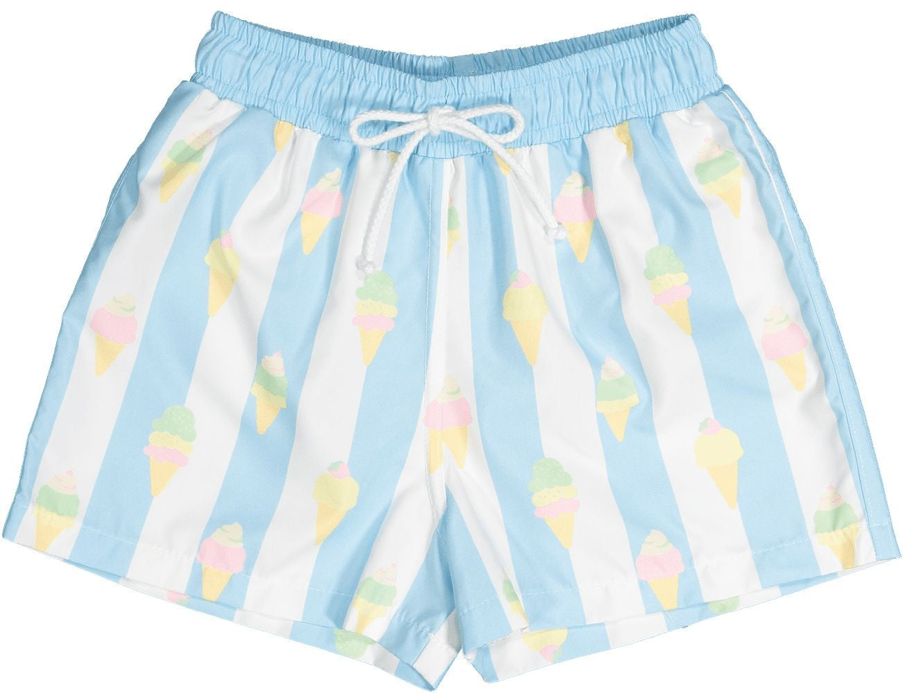 Sal & Pimenta Boys Swim Trunks - Blue Stripe Gelato Ice Creams