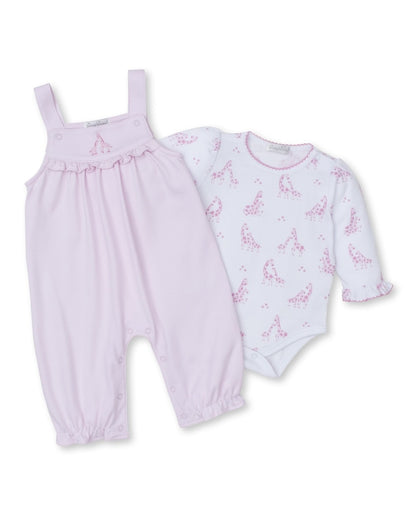 Kissy Kissy Baby Girls Giraffe Glee Playsuit Set - Pink