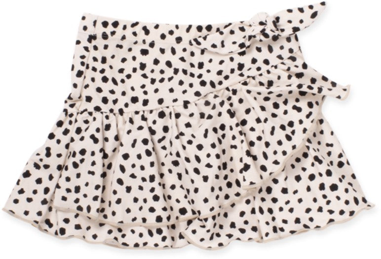 Shade Critters Girls Ruffle Swim Skirt - Dalmation Leopard