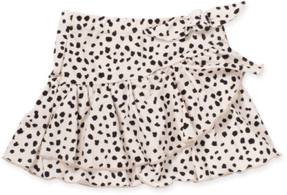 Shade Critters Girls Ruffle Swim Skirt - Dalmation Leopard
