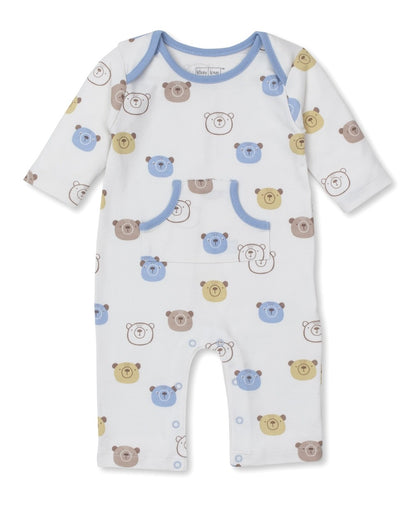 Kissy Kissy Love Baby Boys Playsuit - Teddy Bear Talk