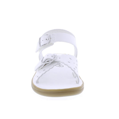 Footmates Girls Sustainable Sandals - Eco-Ariel Microfiber - White