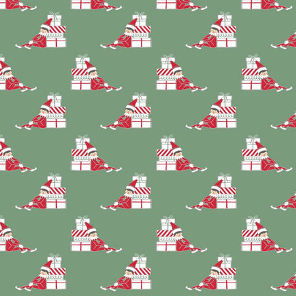Lila & Hayes Boys Jack Pajamas Set - Green Santa's Helper Elves