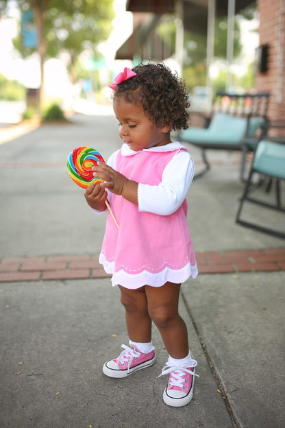 pink corduroy jumper dress Blush Corduroy Jumper For Girls & Toddlers