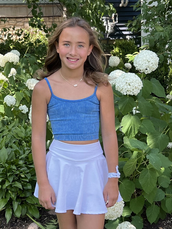 Be Elizabeth by James & Lottie Girls Athleisure Tennis Skort - White ...